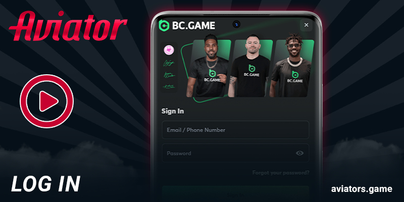 Log in to your account in the Aviator app to play for real money